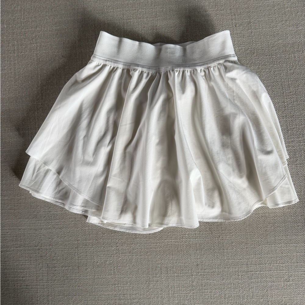 Lululemon Court Rival High Rise White Skirt